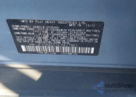 2012 Subaru Forester 2.5X Premium z USA, uszkodzony, nr VIN JF2SHADC0CH427861